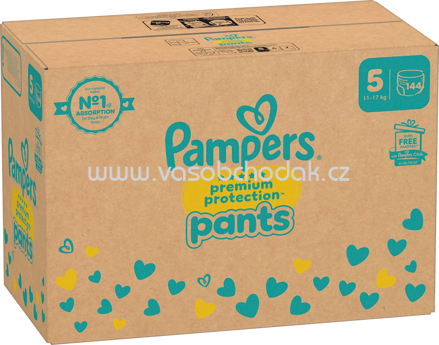 Pampers Baby Pants Premium Protection Gr.5 Junior, 11-17 kg, Monatsbox, 144 St