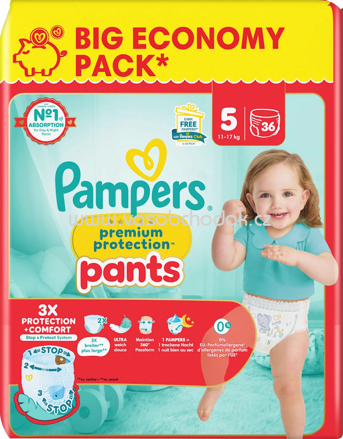 Pampers Baby Pants Premium Protection Gr.5 Junior, 11-17 kg, Big Pack, 36 St