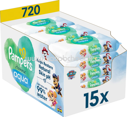 Pampers Feuchttücher Harmonie Aqua Paw Patrol, 15x48 St, 720 St