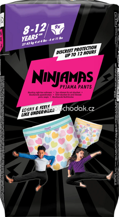 Ninjamas Pyjama Pants Mädchen 8-12 Jahre, 9 St