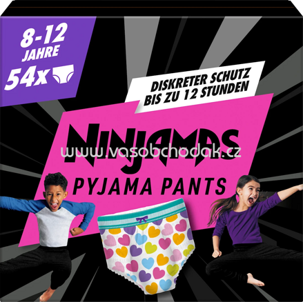 Ninjamas Pyjama Pants Mädchen 8-12 Jahre, Monatsbox, 54 St