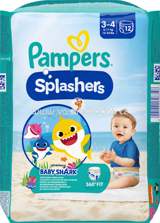 Pampers Schwimmwindeln Splashers Gr.3-4, 6-11 kg, 12 St