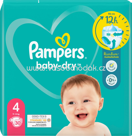 Pampers Windeln Baby Dry Gr.4 Maxi, 9-14 kg, 30 St