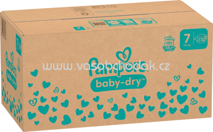 Pampers Windeln Baby Dry Gr.7 Extra Large, 15+ kg, Monatsbox, 132 St