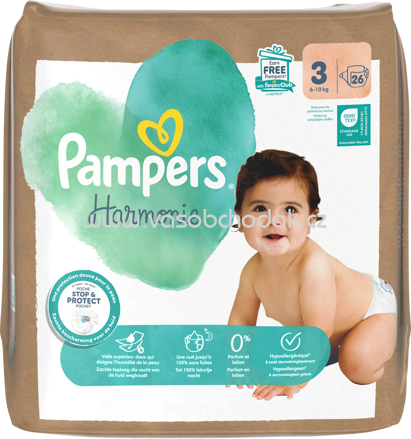 Pampers Windeln Harmonie Gr.3 Midi, 6-10 kg, 26 St
