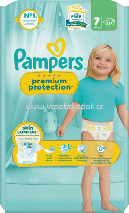 Pampers Windeln Premium Protection Gr.7 XL, 15+ kg, 17 St
