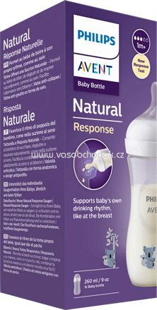 PHILIPS AVENT Babyflasche Natural Response weiß/Koala, ab dem 1. Monat, 260ml, 1 St