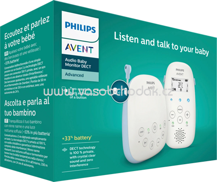PHILIPS AVENT Babyphone DECT Audio SCD715, 1 St