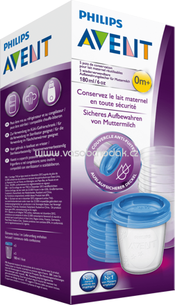 Philips AVENT Sicheres Aufbewahren von Muttermilch, 5 St