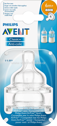 Philips AVENT Trinksauger Classic+ Anti-colic, ab 6 Monate, 2 St