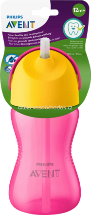 PHILIPS AVENT Trinkhalmbecher rosa, 300ml, 1 St