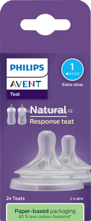 PHILIPS AVENT Trinksauger Natural Response Silikon, Gr.1, von Geburt an, 1 St