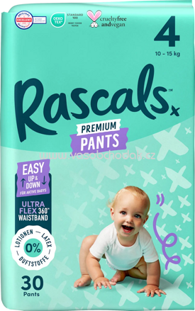 Rascals Baby Pants Gr. 4, 10-15 kg, 30 St