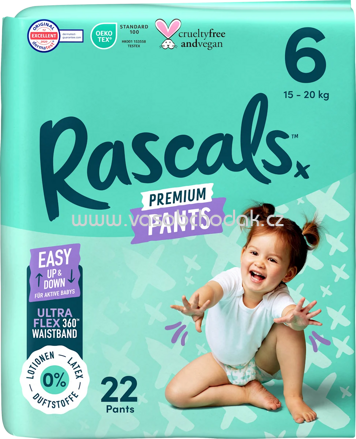 Rascals Baby Pants Gr. 6, 16+ kg, 22 St