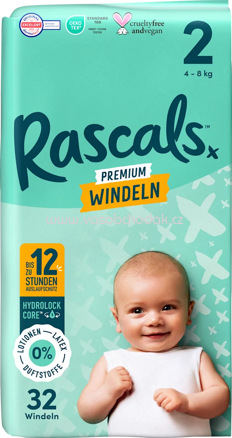 Rascals Windeln Gr.2, 4-8 kg, 32 St