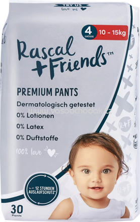 Rascal+Friends Baby Pants Gr. 4, 10-15 kg, 30 St