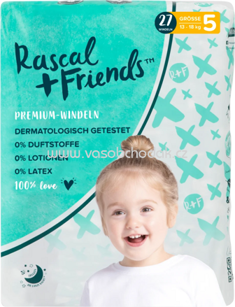 Rascal+Friends Windeln Gr. 5, 13-18 kg, 27 St