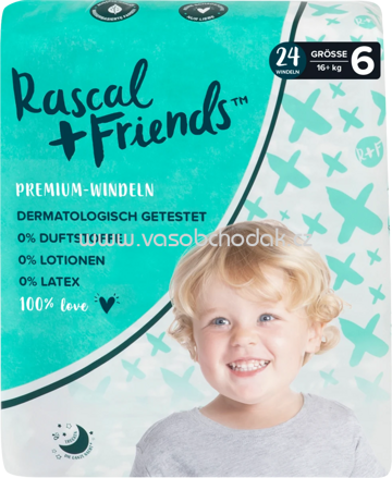Rascal+Friends Windeln Gr. 6, 16+ kg, 24 St