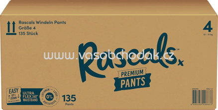 Rascals Baby Pants Gr. 4 10-15 kg Monatsbox, 135 St