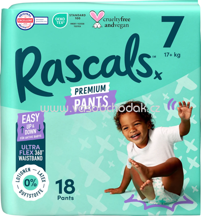 Rascals Baby Pants Premium Gr. 7 17+ kg, 18 St