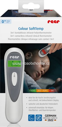 Reer Kontaktloses Infrarot-Thermometer Colour SoftTemp 3in1, 1 St