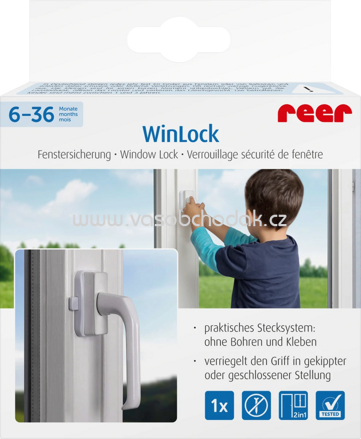 Reer Fenster und Balkontürsicherung WinLock, weiß, 1 St