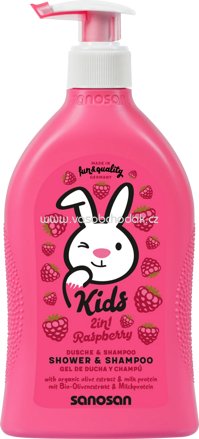 Sanosan Kids Dusche & Shampoo 2in1 Raspberry, 400 ml