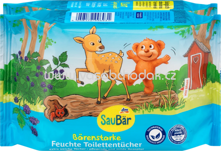 SauBär Feuchte Toilettentücher Bärenstark (2x60 St), 120 St