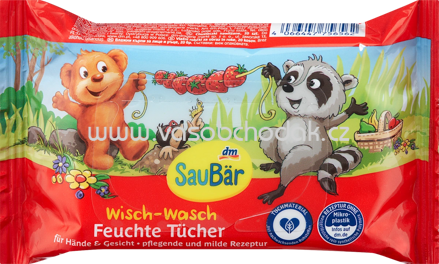 SauBär Feuchttücher Wisch-Wasch-Tücher, 20 St