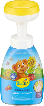 SauBär Kinder Waschschaum Blütenstempel, 250 ml