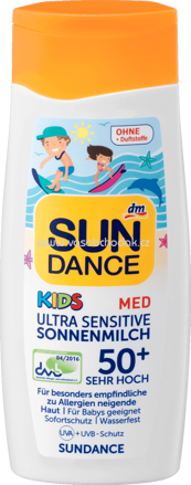 SUNDANCE Med Kids Ultra Sensitive Sonnemilch LSF 50+, 200 ml