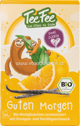 TeeFee Bio-Kräutertee Guten Morgen Honeybuschtee mit Orangen und Vanille, 20x1,5g, 30g