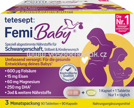 tetesept Femi Baby 90 Tabletten und 90 Weichkapseln, 185,4g