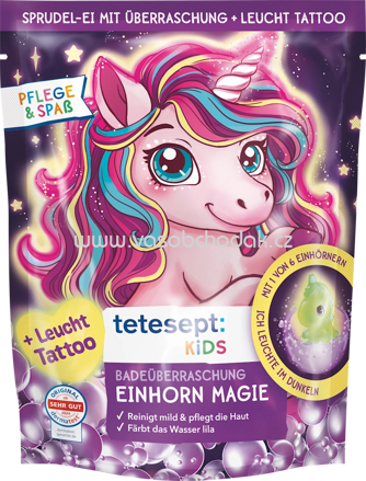 tetesept Kinder Badezusatz Badeüberraschung Einhorn Magie, 1 St