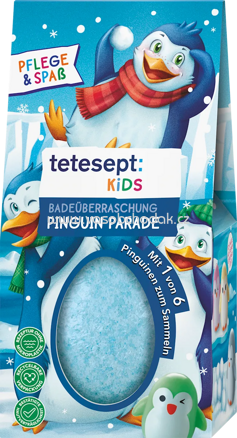 tetesept Kinder Badezusatz Badeüberraschung Pinguin Parade, 1 St