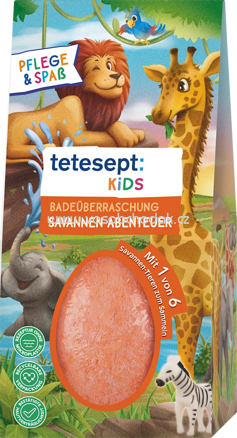 tetesept Kinder Badezusatz Badeüberraschung Savannen Abenteuer, 1 St