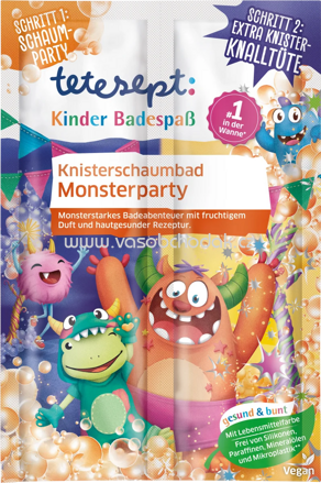 Tetesept Kinder Badespaß Knisterschaumbad Monsterparty 45g