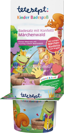 Tetesept Kinder Badespaß Konfetti-Badesalz Märchenwald, 40g