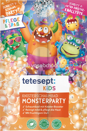 tetesept Schaumbad Badespaß Knister Monsterparty, 45 g