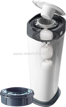 Tommee Tippee Windeleimer Twist & Click Sangenic XL, weiß, 1 St