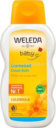 WELEDA baby Badezusatz Cremebad Calendula, 200 ml