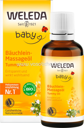 WELEDA baby Massageöl Bäuchlein, 50 ml