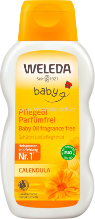 WELEDA baby Babyöl Calendula parfümfrei, 200 ml