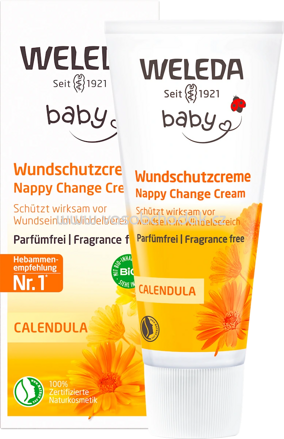 WELEDA baby Calendula Wundschutzcreme parfümfrei, 75 ml
