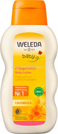 Weleda baby Calendula Pflegemilch, 200 ml