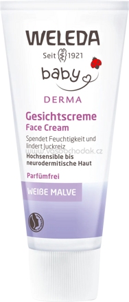 Weleda Baby Derma Gesichtcreme Weiße Malve, 50 ml