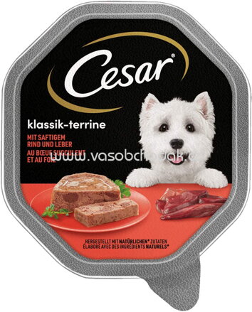 Cesar Klassik-Terrine mit saftigem Rind und Leber, 150g