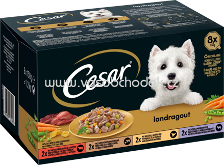 Cesar Landragout Selektion, 8x150g, 1,2kg