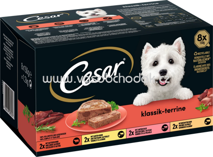 Cesar Klassik-Terrine Selektion, 8x150g, 1,2kg