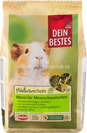 Dein Bestes Nagerfutter Naturverliebt Menü für Meerschweinchen, 600g